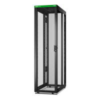 Szafa serwerowa APC Easy Rack 48Ux600x1200 with Roof castors feet and 4Brackets No Side panels Bottom czarna