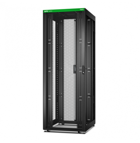 Szafa serwerowa APC Easy Rack 48Ux800x1000 with Roof castors feet and 4Brackets No Side panels Bottom czarna