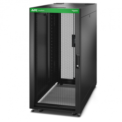 Szafa serwerowa APC Easy Rack 600mm 24U 1000mm with Roof Side panel castors feet and 4 Brackets No Bottom czarna