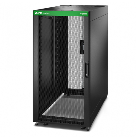 Szafa serwerowa APC Easy Rack 600mm 24U 1000mm with Roof Side panel castors feet and 4 Brackets No Bottom czarna