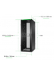Szafa serwerowa APC NetShelter SX Server Rack Gen 2 45U 2124H x 750W x 1200D mm w  Sides czarna