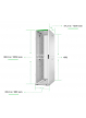 Szafa serwerowa APC NetShelter SX Server Rack Gen 2 48U 2258H x 600W x 1200D mm w  Sides White