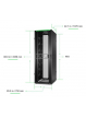 Szafa serwerowa APC NetShelter SX Server Rack Gen 2 48U 2258H x 750W x 1070D mm w  Sides czarna