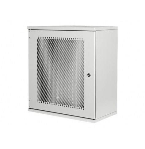Szafa serwerowa DIGITUS 12U wall mounting cabinet SOHO unmounted 595x540x400mm perforated front door grey color grey RAL 7035