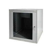 Szafa serwerowa DIGITUS 19inch Wall Cabinet 12HE SoHoline RAL7035 grey without tray 638mmx600mmx450mm with glass door