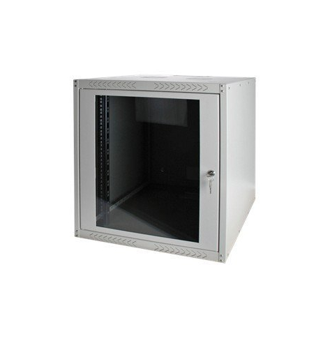 Szafa serwerowa DIGITUS 19inch Wall Cabinet 12HE SoHoline RAL7035 grey without tray 638mmx600mmx450mm with glass door