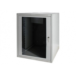 Szafa serwerowa DIGITUS 19inch Wall Cabinet 16HE SoHoline RAL7035 grey without tray 816mmx600mmx450mm with glass door