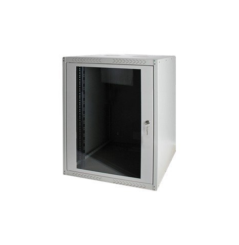 Szafa serwerowa DIGITUS 19inch Wall Cabinet 16HE SoHoline RAL7035 grey without tray 816mmx600mmx450mm with glass door