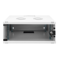 Szafa serwerowa DIGITUS 4U wall mounting cabinet SOHO unmounted 241x540x400mm full glass front door grey