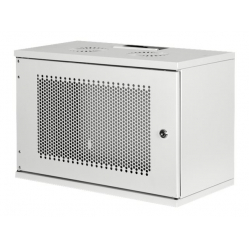 Szafa serwerowa DIGITUS 7U wall mounting cabinet SOHO unmounted 370x540x400mm perforated front door grey color grey RAL 7035