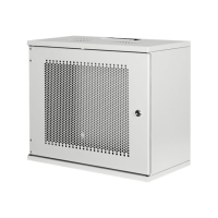 Szafa serwerowa DIGITUS 9U wall mounting cabinet SOHO unmounted 460x540x400mm perforated front door grey color grey RAL 7035