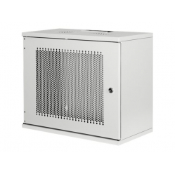 Szafa serwerowa DIGITUS 9U wall mounting cabinet SOHO unmounted 460x540x400mm perforated front door grey color grey RAL 7035