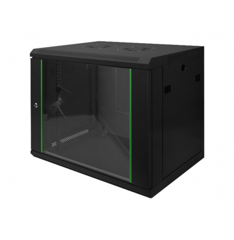 Szafa serwerowa DIGITUS DN-19 09-U-EC-SW 9U wall mounting cabinet 505x600x450mm color czarna RAL 9005