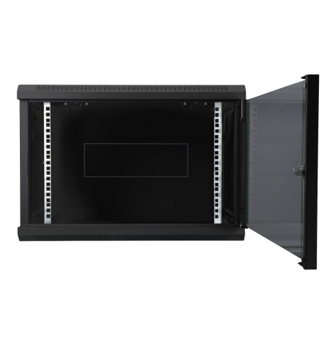 Szafa serwerowa DIGITUS DN-19 12-U-EC-SW 12U wall mounting cabinet 638x600x450mm color czarna RAL 9005