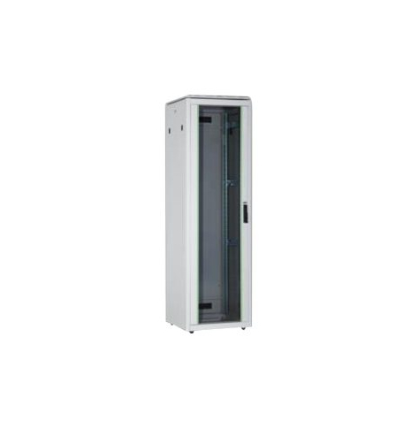 Szafa serwerowa DIGITUS Network cabinet 19inch 26U grey 6 8 H1342mmxB600mmxT600mm with glass door incl. 28xSreew-Set up to 600KG