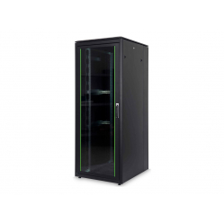 Szafa serwerowa DIGITUS Network Cabinet 19inch 42U 2053mmx800mmx1000mm czarna with glass door incl. 28xSreew-Set up to 600KG IP40