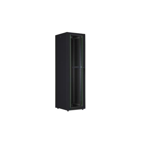 Szafa serwerowa DIGITUS Network cabinet 19Inch 42U H2010mmxB600mmxT600mm czarna RAL9005 IP20 with glass door incl.28xSreew-Set up to 600KG