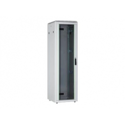 Szafa serwerowa DIGITUS Network cabinet 19Inch 42U H2053mmxB600mmxT600mm grey RAL703 IP20 with glass door incl.28xSreew-Set up to 600KG