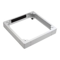 DIGITUS Plinth for 19inch cabinets grey RAL7035 800mmx1000mm 100mm high