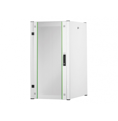 Szafa serwerowa DIGITUS sieciowa stojaca Hyper Pro 19inch 22U rack 600x800 drzwi przod szyba szary 1000kg