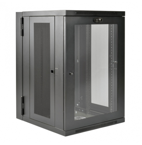 Szafa serwerowa EATON TRIPPLITE SmartRack 18U UPS-Depth Wall-Mount Half-Height Rack Enclosure Clear Acrylic Window Hinged Back