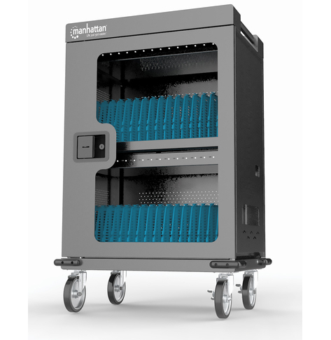Szafa serwerowa MANHATTAN 32-Port USB-C Charging Cart 576 W Bays devices up to 15.6i up to 18 W per Port Surge Protection Silent Ventilation