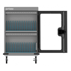 Szafa serwerowa MANHATTAN 32-Port USB-C Charging Cart 576 W Bays devices up to 15.6i up to 18 W per Port Surge Protection Silent Ventilation