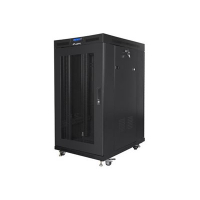 Szafa serwerowa LANBERG FF01-8022-23BL stojaca rack 19in 22U  800x1000mm czarna drzwi perforowane LCD