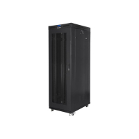 Szafa serwerowa LANBERG FF01-8027-23BL stojaca rack 19in 27U  800x1000mm czarna drzwi perforowane LCD
