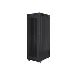 Szafa serwerowa LANBERG FF01-8027-23BL stojaca rack 19in 27U  800x1000mm czarna drzwi perforowane LCD