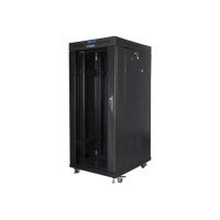 Szafa serwerowa LANBERG FF01-8227-12BL stojaca rack 19in 27U  800x1200mm czarna drzwi szklane LCD