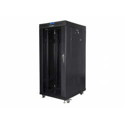 Szafa serwerowa LANBERG FF01-8227-12BL stojaca rack 19in 27U  800x1200mm czarna drzwi szklane LCD
