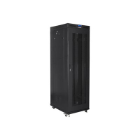 Szafa serwerowa LANBERG Rack stojaca 19 42U 800x800 czarna drzwi perforowane LCD flat pack