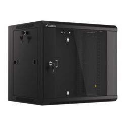 Szafa serwerowa LANBERG Rack Cabinet 19inch Wall-Mounted 9U 450 With Glass Door czarna Assembled