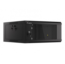 Szafa serwerowa LANBERG Rack Cabinet 19inch Wall-Mounted 4U 600 With Glass Door czarna Assembled