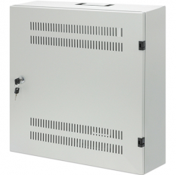 Szafa serwerowa INTELLINET Low-Profile 19inch Wall Mount Cabinet with 4U Horizontal and 2U Vertical Rails 170mm 6.7 in depth grey RAL7035