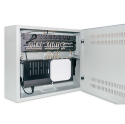 Szafa serwerowa INTELLINET Low-Profile 19inch Wall Mount Cabinet with 4U Horizontal and 2U Vertical Rails 170mm 6.7 in depth grey RAL7035