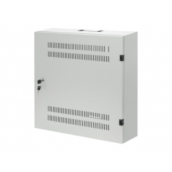 Szafa serwerowa INTELLINET Low-Profile 19inch Wall Mount Cabinet with 4U Horizontal and 2U Vertical Rails 170mm 6.7 in depth grey RAL7035