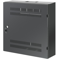 Szafa serwerowa INTELLINET Low-Profile 19inch Wall Mount Cabinet with 4U Horizontal and 2U Vertical Rails 170mm 6.7 in depth czarna RAL7021