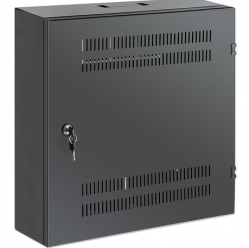 Szafa serwerowa INTELLINET Low-Profile 19inch Wall Mount Cabinet with 4U Horizontal and 2U Vertical Rails 170mm 6.7 in depth czarna RAL7021