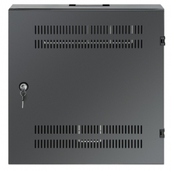 Szafa serwerowa INTELLINET Low-Profile 19inch Wall Mount Cabinet with 4U Horizontal and 2U Vertical Rails 170mm 6.7 in depth czarna RAL7021