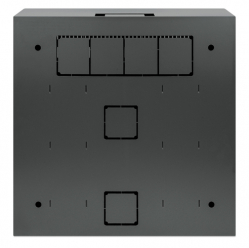 Szafa serwerowa INTELLINET Low-Profile 19inch Wall Mount Cabinet with 4U Horizontal and 2U Vertical Rails 170mm 6.7 in depth czarna RAL7021