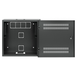 Szafa serwerowa INTELLINET Low-Profile 19inch Wall Mount Cabinet with 4U Horizontal and 2U Vertical Rails 170mm 6.7 in depth czarna RAL7021
