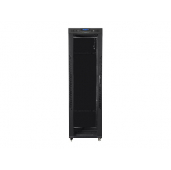 Szafa serwerowa LANBERG free standing rack 19inch cabinet 42U 600x800 glass door LCD flat pack czarna