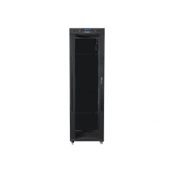 Szafa serwerowa LANBERG free standing rack 19inch cabinet 42U 600x600 glass door LCD flat pack czarna