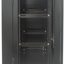Szafa serwerowa INTELLINET 712019 wiszaca 19 15U 550 mm szklane drzwi dwusekcyjna czarna