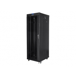 Szafa serwerowa LANBERG stojaca rack 19inch 37U 800x1000 drzwi szklane LCD flat pack czarna