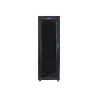 Szafa serwerowa LANBERG free standing rack 19inch cabinet 37U 600x800 glass door LCD flat pack czarna