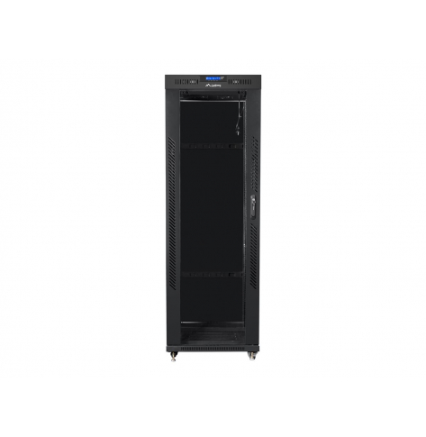 Szafa serwerowa LANBERG free standing rack 19inch cabinet 37U 600x800 glass door LCD flat pack czarna