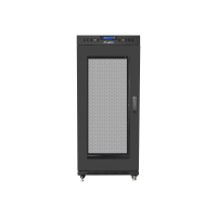 Szafa serwerowa LANBERG free standing rack 19inch cabinet 27U 600x800 mesh door LCD flat pack czarna